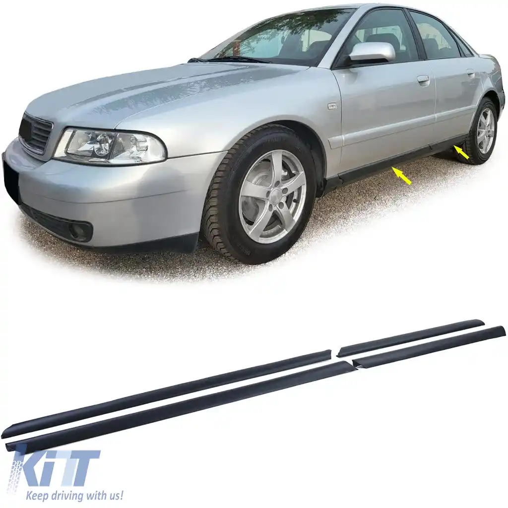 Set de garnituri de protecție pentru uși, partea inferioară, potrivit pentru Audi A4 B5 8D Sedan Avant 94-01