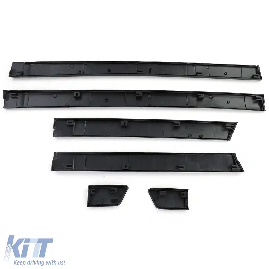 Set de garnituri de ușă late 6 piese, potrivit pentru VW Golf 2 87-92 4 uși-image-6201826