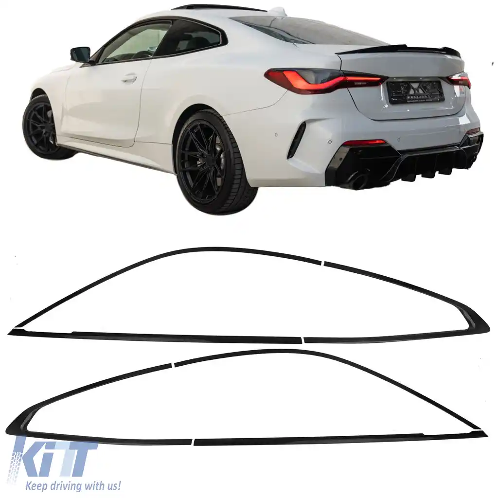 Set de garnituri Shadow Line Gloss Black potrivit pentru BMW G22 Coupe Seria 4