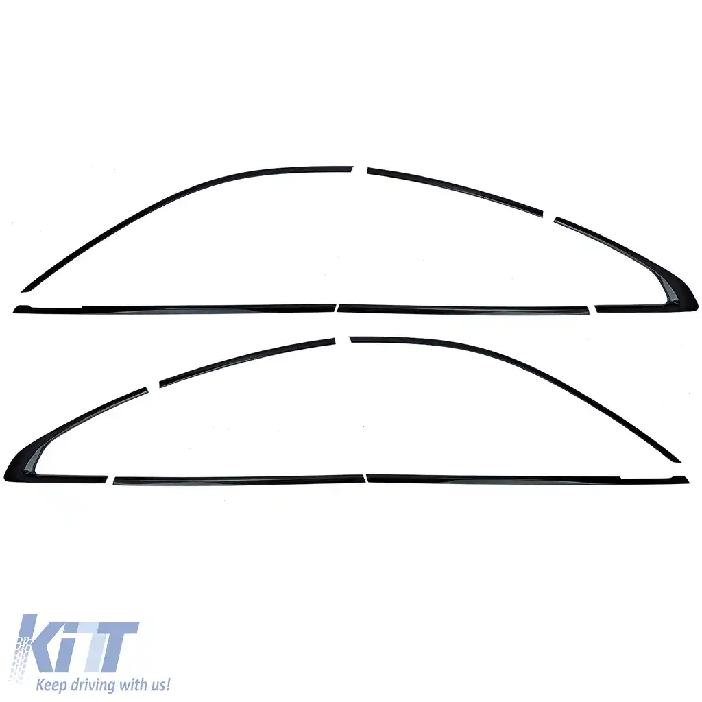 Set de garnituri Shadow Line lucios negru, potrivit pentru BMW Seria 2 F44 Gran Coupe-image-6207634