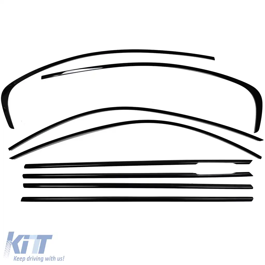 Set de garnituri Shadow Line Negru potrivit pentru BMW Seria 3 F30 Sedan 11-18-image-6208039