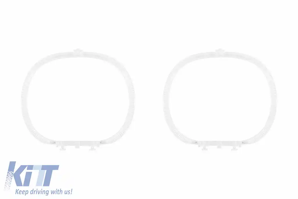 Set de ghiduri de lumină potrivit pentru inel mare pe BMW Seria 1 F20 2010-2019 pentru modelul cu xenon din fabrică, stânga și dreapta