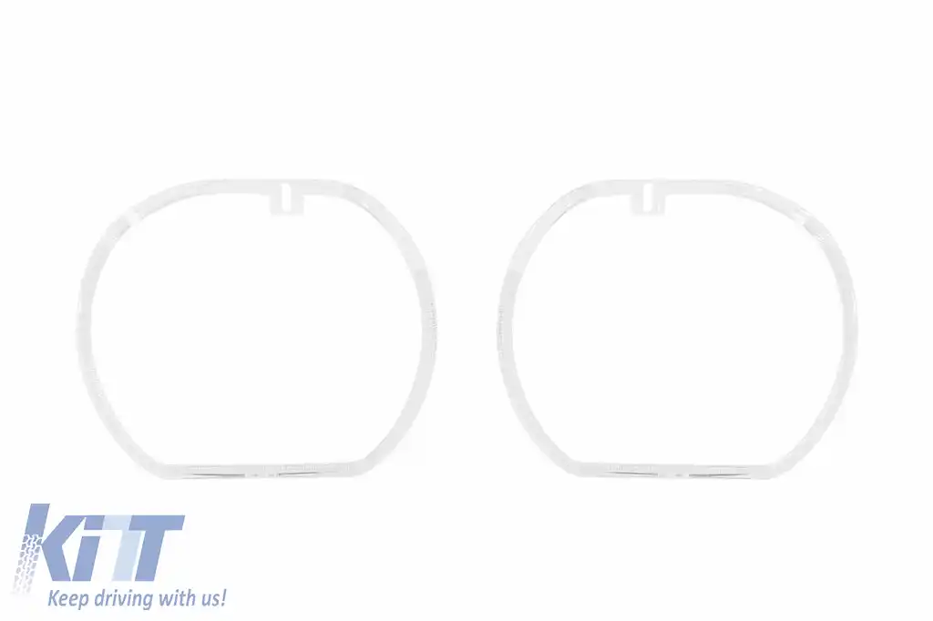 Set de ghiduri de lumină potrivit pentru inel mare pe BMW X1 F48 2016-2020 pentru modelul cu faruri xenon, stânga și dreapta