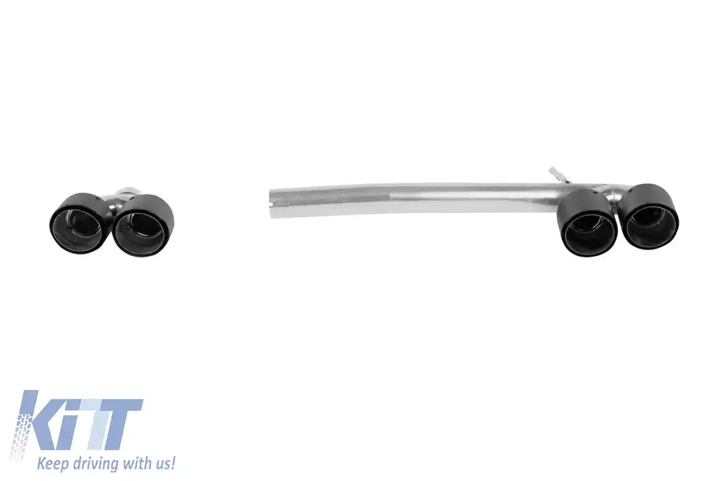 Set de ieșiri de evacuare negre în stil M5, potrivit pentru BMW Seria 5 F10, F11 2010-2017
