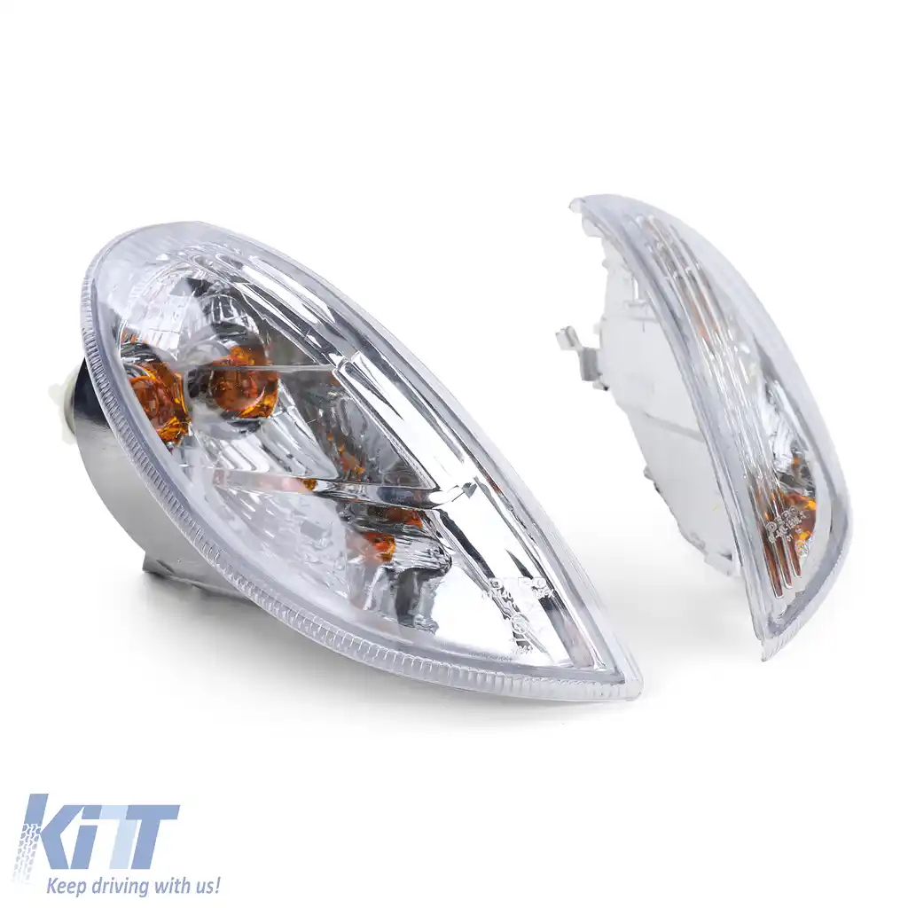 Set de indicatoare din sticlă clară cu becuri, potrivit pentru Mercedes SLK R170 1996-2004-image-6194624