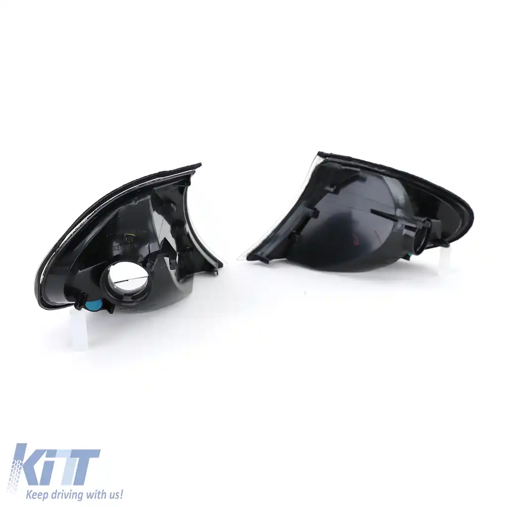 Set de indicatoare din sticlă clară cu crom, potrivit pentru BMW Seria 3 E46 Sedan Touring 01-05-image-6195252