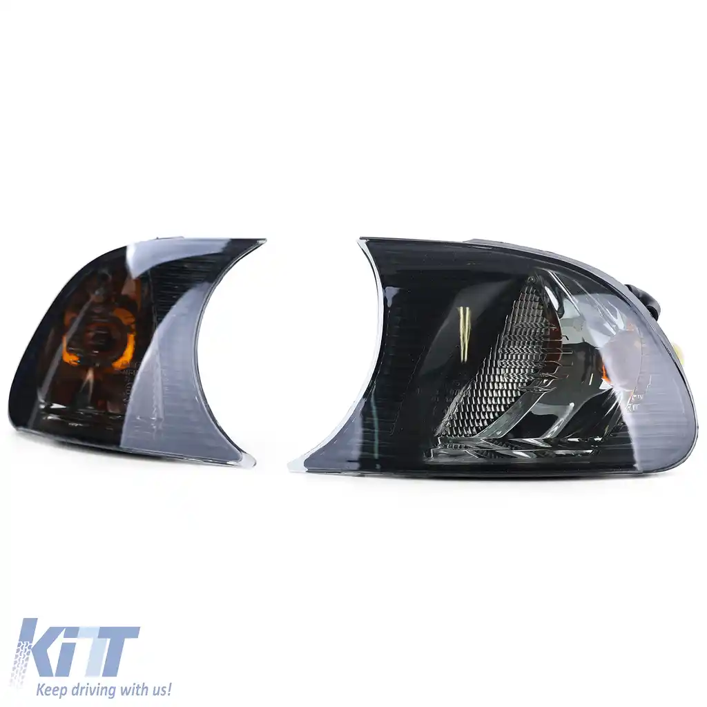 Set de indicatoare din sticlă clară cu fum negru, potrivit pentru BMW Seria 3 E46 Coupe Cabriolet 2001-2003-image-6206258