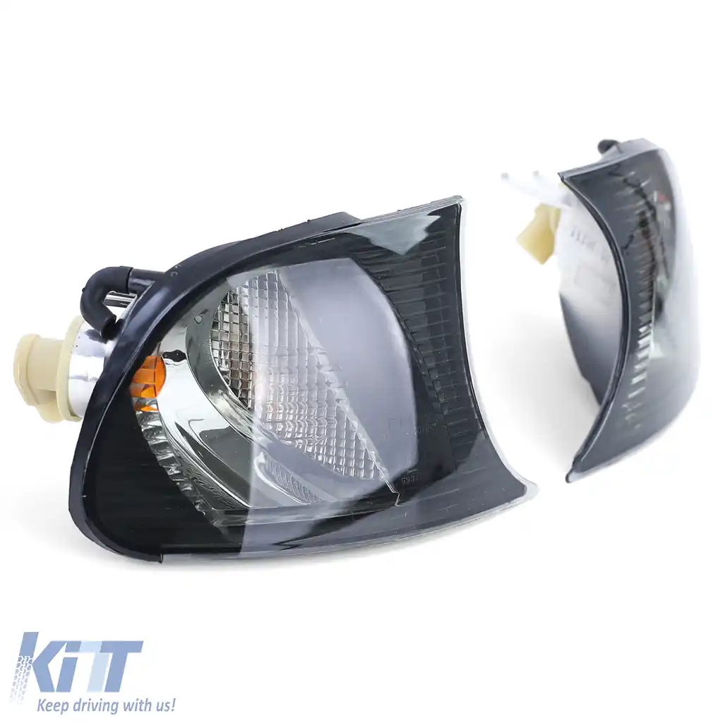 Set de indicatoare din sticlă clară cu fum negru, potrivit pentru BMW Seria 3 E46 Coupe Cabriolet 2001-2003-image-6206259