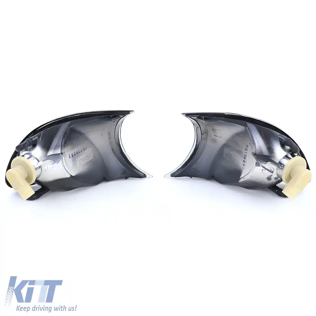 Set de indicatoare din sticlă clară cu fum negru, potrivit pentru BMW Seria 3 E46 Coupe Cabriolet 2001-2003-image-6206261