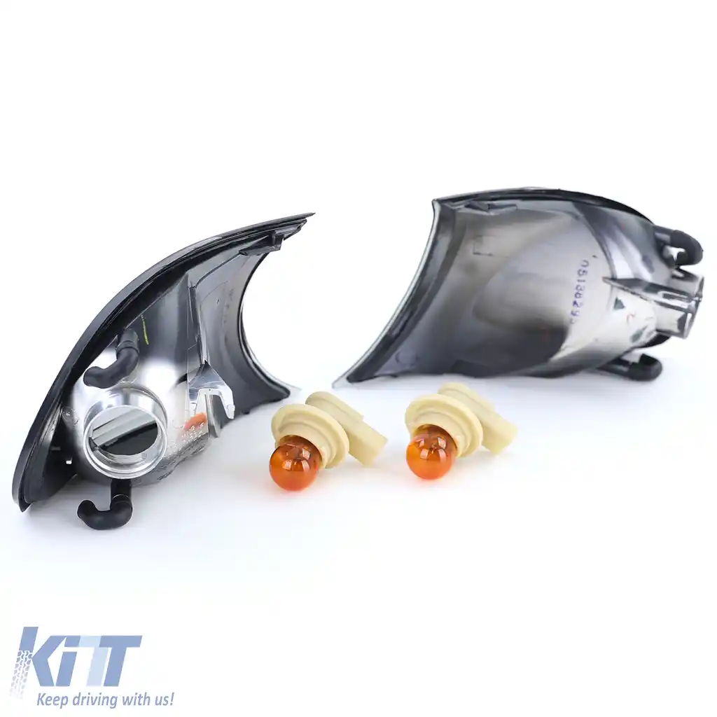 Set de indicatoare din sticlă clară cu fum negru, potrivit pentru BMW Seria 3 E46 Coupe Cabriolet 2001-2003-image-6206262