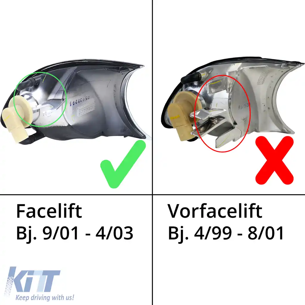 Set de indicatoare din sticlă clară cu fum negru, potrivit pentru BMW Seria 3 E46 Coupe Cabriolet 2001-2003-image-6206263