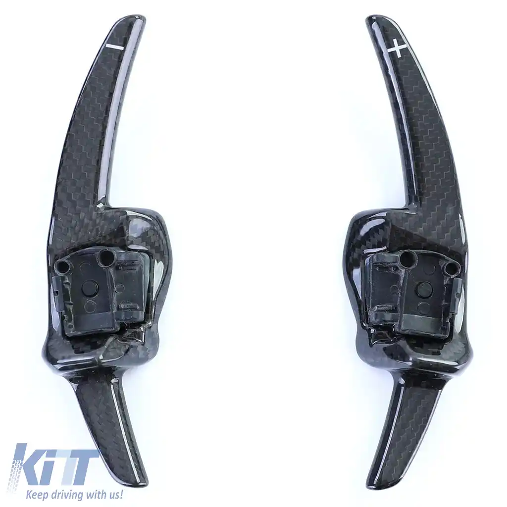 Set de înlocuire a paletelor de schimbare din carbon real pentru VW Golf 6 08-12-image-6198886
