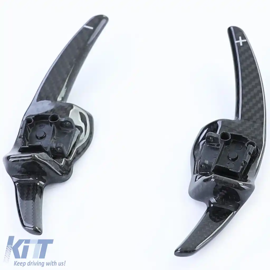 Set de înlocuire a paletelor de schimbare din carbon real pentru VW Golf 6 08-12-image-6198887