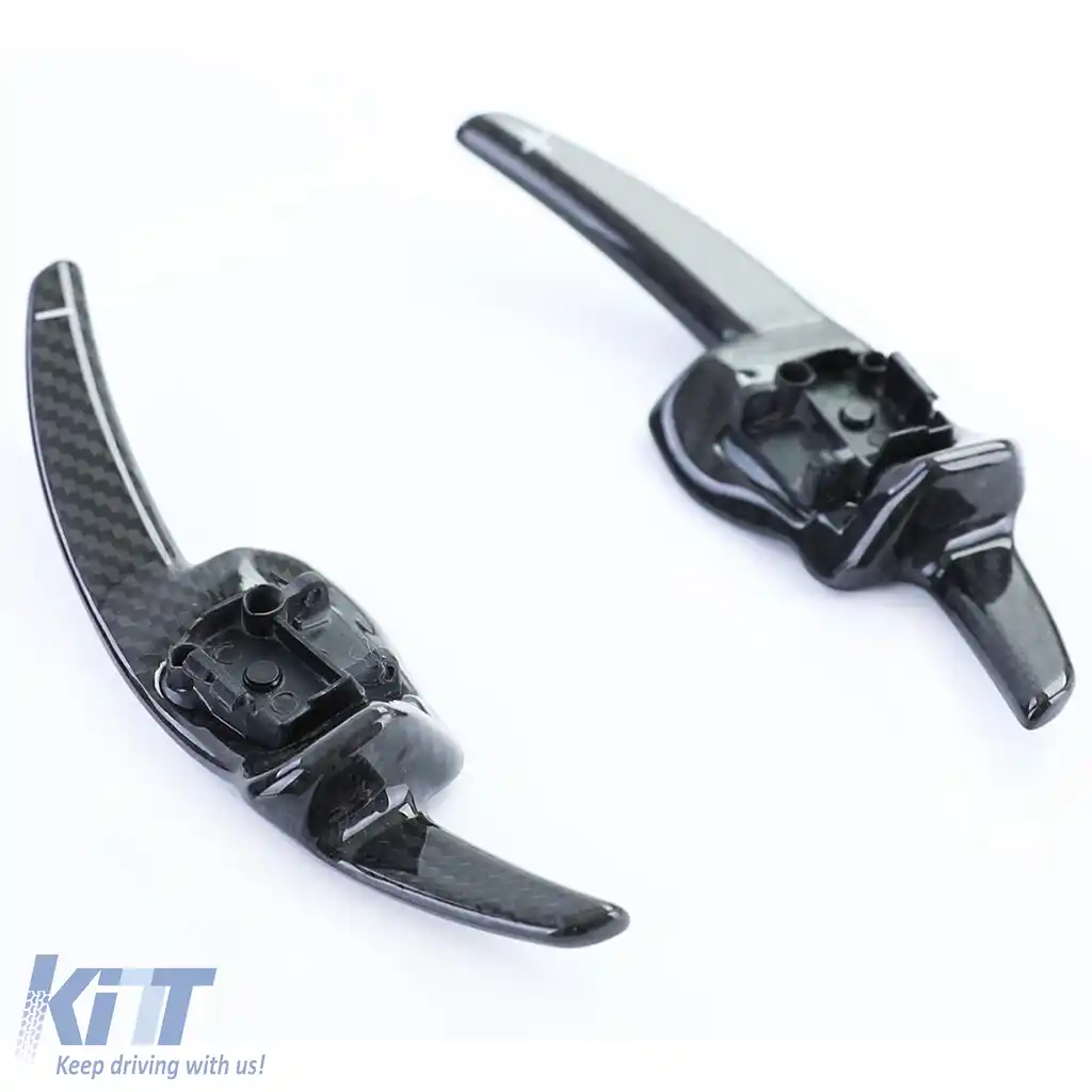 Set de înlocuire a paletelor de schimbare din carbon real pentru VW Golf 6 08-12-image-6198888