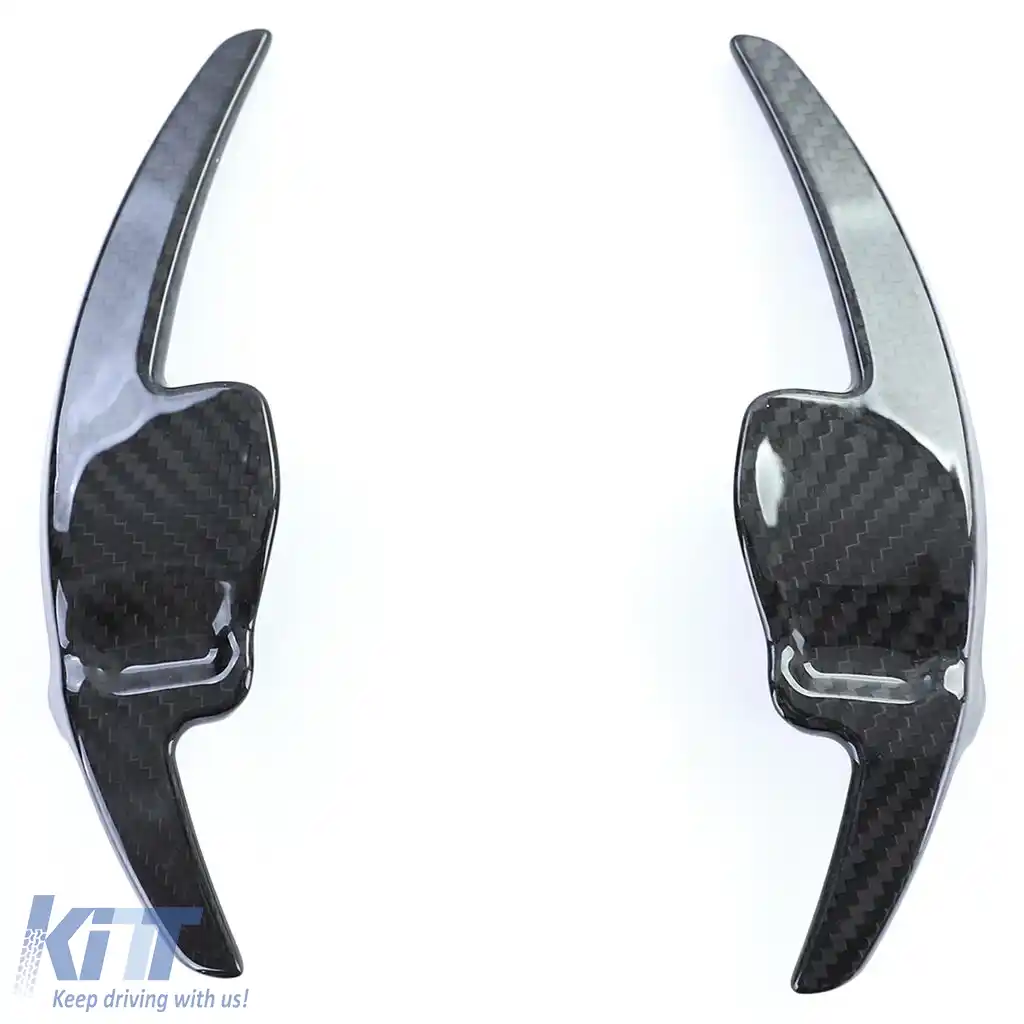 Set de înlocuire a paletelor de schimbare din carbon real pentru VW Golf 6 08-12-image-6198892