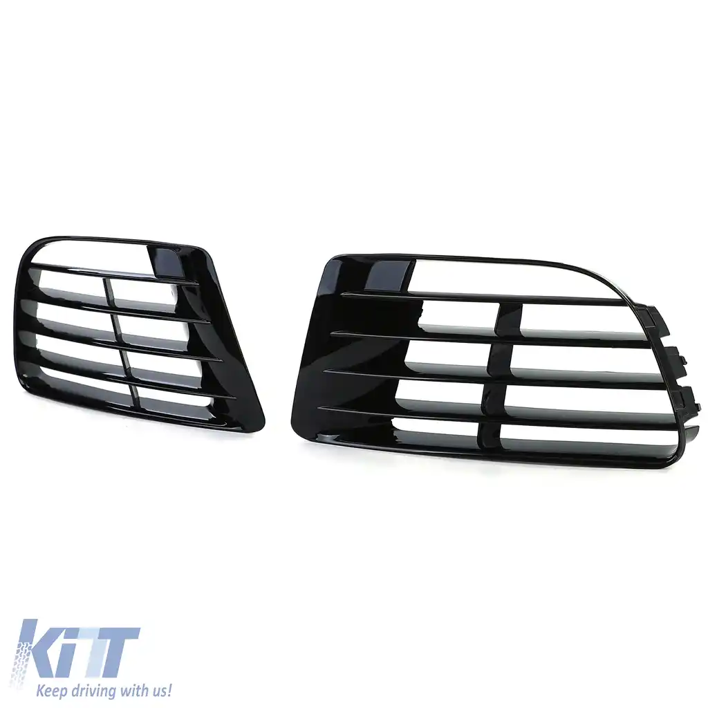 Set de inserții din plasă pentru grila de bumper, potrivit pentru Golf 6 09-12 cu bumper R20-image-6193426