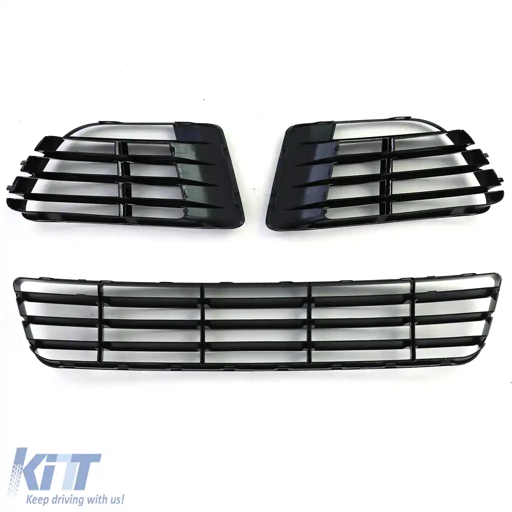 Set de inserții din plasă pentru grila de bumper, potrivit pentru Golf 6 09-12 cu bumper R20-image-6193428