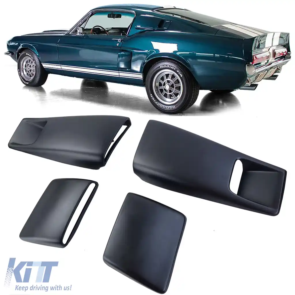 Set de jaluzele pentru peretele lateral din spate și stâlpul C pentru Ford Mustang 67-68 Fastback