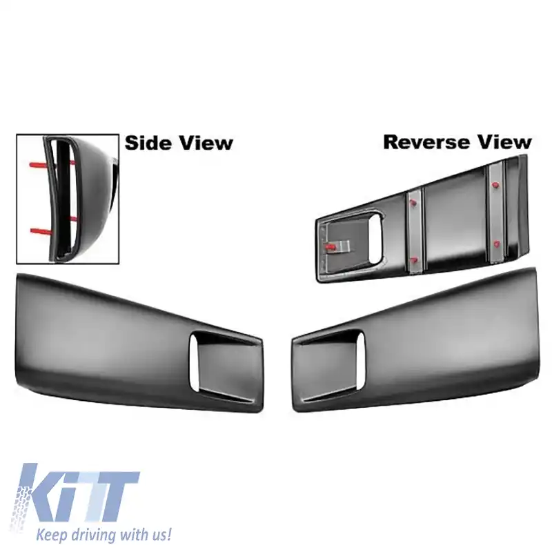 Set de jaluzele pentru peretele lateral din spate și stâlpul C pentru Ford Mustang 67-68 Fastback-image-6258028