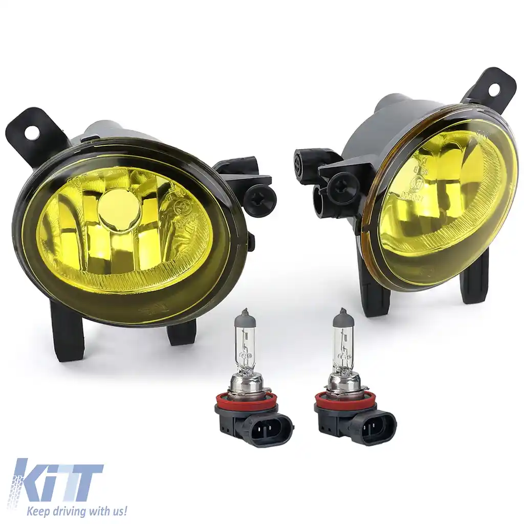 Set de lumini de ceață galbene potrivit pentru BMW Seria 2 F22 / F23 / F45 / F46 din anul 2013