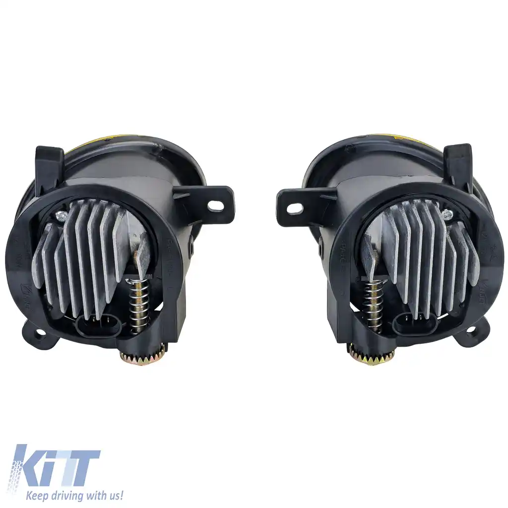 Set de lumini de ceață LED cu sticlă clară galbenă, potrivit pentru Audi A4 8K, A6 4F, Q5, Seat Exeo-image-6210876