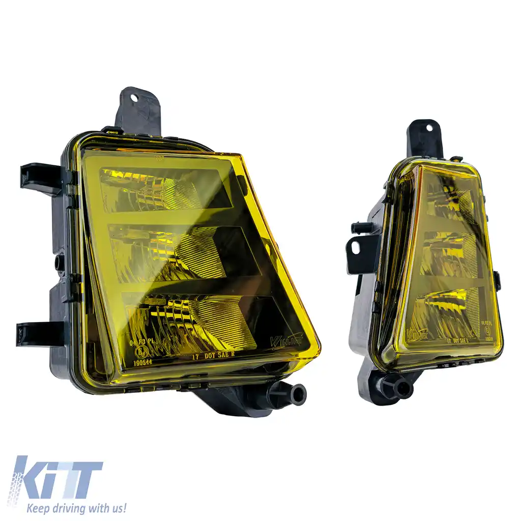 Set de lumini de ceață LED galbene, potrivit pentru VW Golf 7 GTI GTD 5G1 13-20-image-6208097