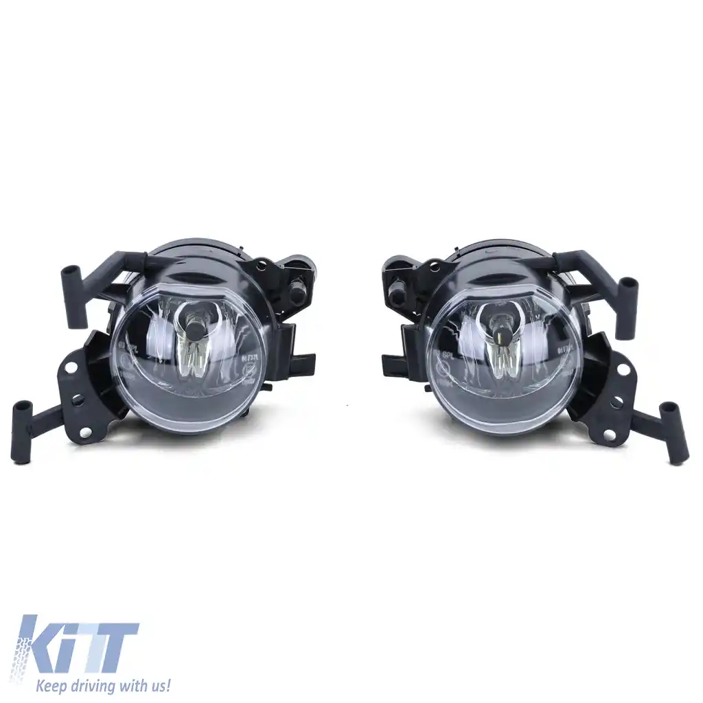 Set de lumini de ceață potrivit pentru BMW Seria 5 E60 E61 03-10 cu bara de protecție M-image-6276619