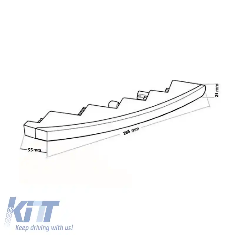 Set de lumini de zi DRL Universal VAG Look 12 Volți 10 W 700lm 295 x 21 x 51 mm 2 bucăți-image-6300971