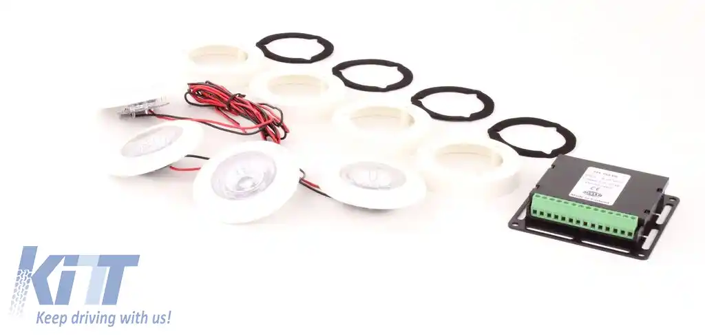 Set de lumini interioare Hella Celis pentru autocar SpotLED alb universal 9-32 multivolt-image-6206144