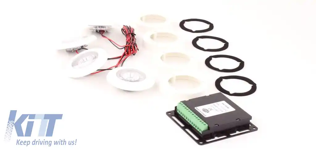 Set de lumini interioare Hella Celis pentru autocar SpotLED alb universal 9-32 multivolt-image-6206145