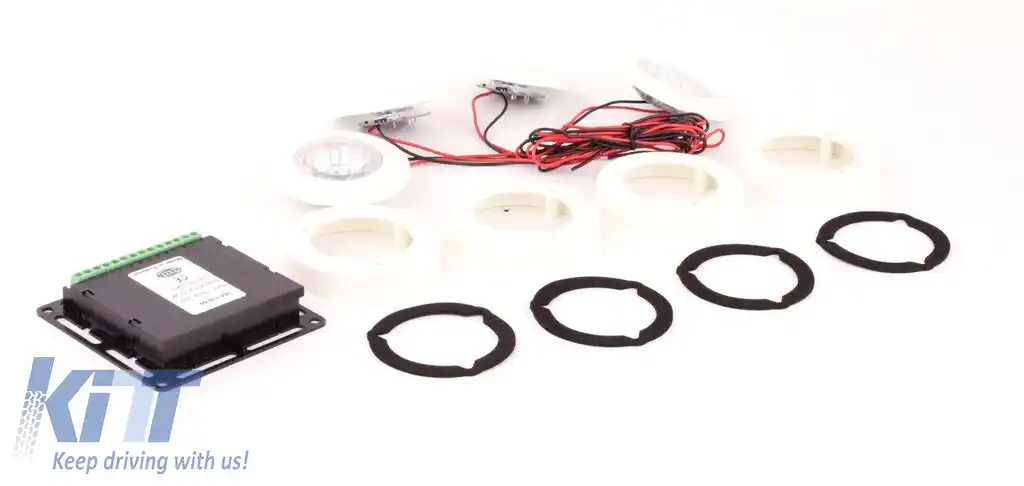 Set de lumini interioare Hella Celis pentru autocar SpotLED alb universal 9-32 multivolt-image-6206147