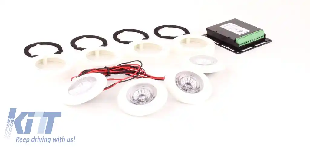 Set de lumini interioare Hella Celis pentru autocar SpotLED alb universal 9-32 multivolt-image-6206152