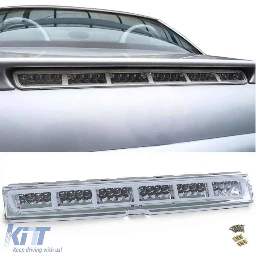 Set de lumini spate LED + 3rd brake light roșu transparent, potrivit pentru Mercedes SLK R170 96-04-image-6194294
