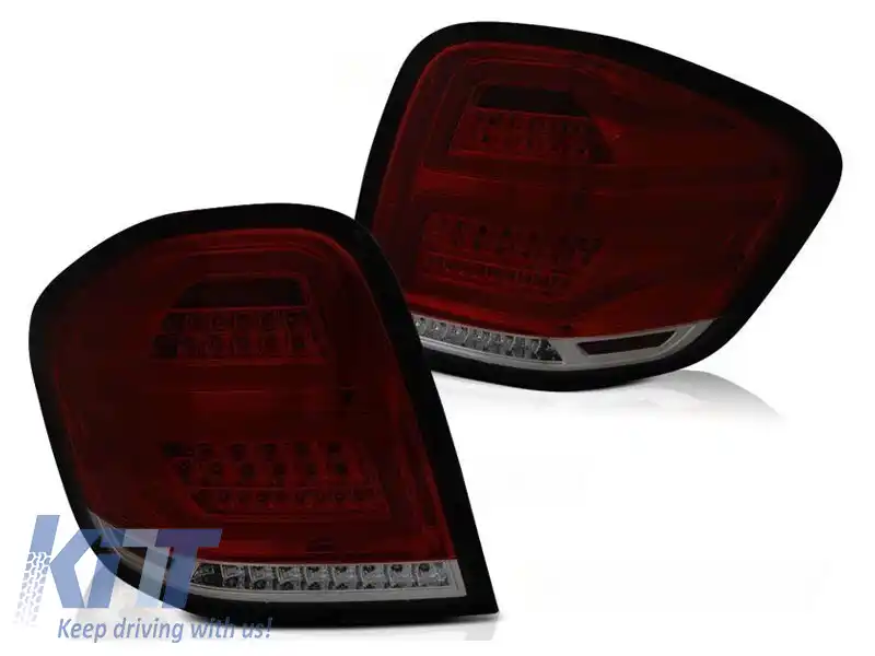 Set de lumini spate LED de tuning potrivit pentru Mercedes M-Class W164 2009-2011 fumurii, stânga și dreapta