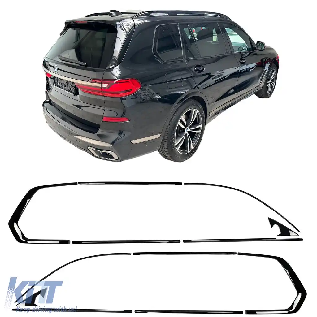 Set de mânere de linie Shadow Gloss Black potrivit pentru BMW X7 G07 din 2019