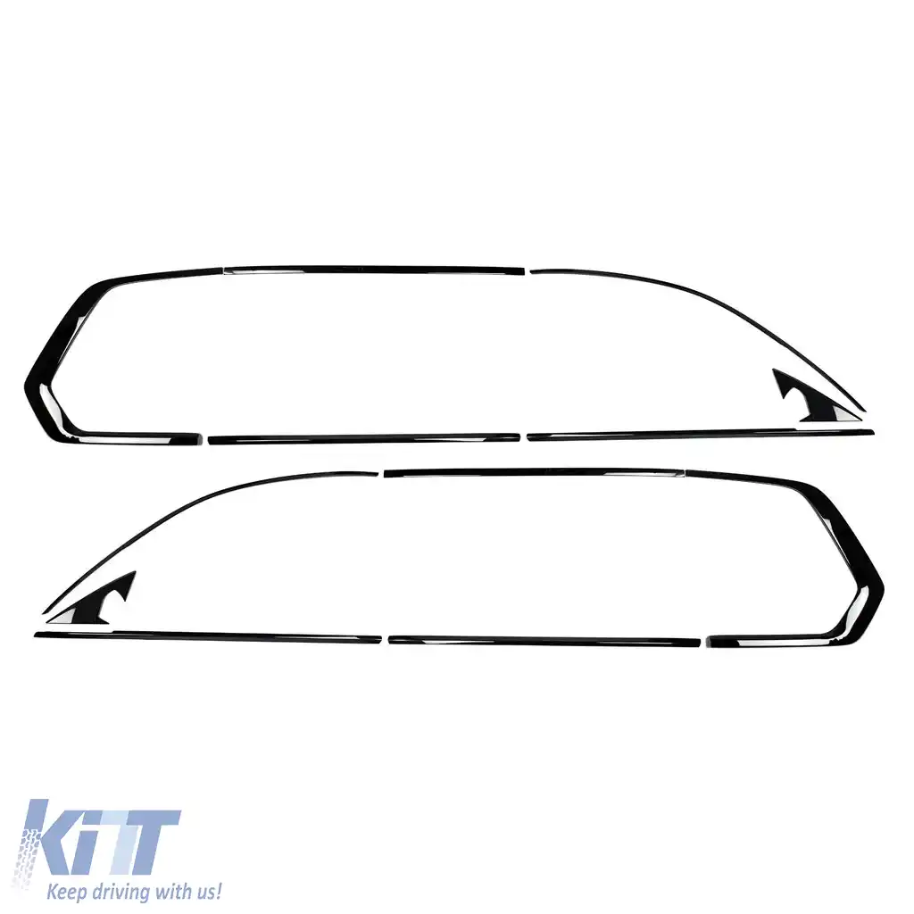 Set de mânere de linie Shadow Gloss Black potrivit pentru BMW X7 G07 din 2019-image-6202623