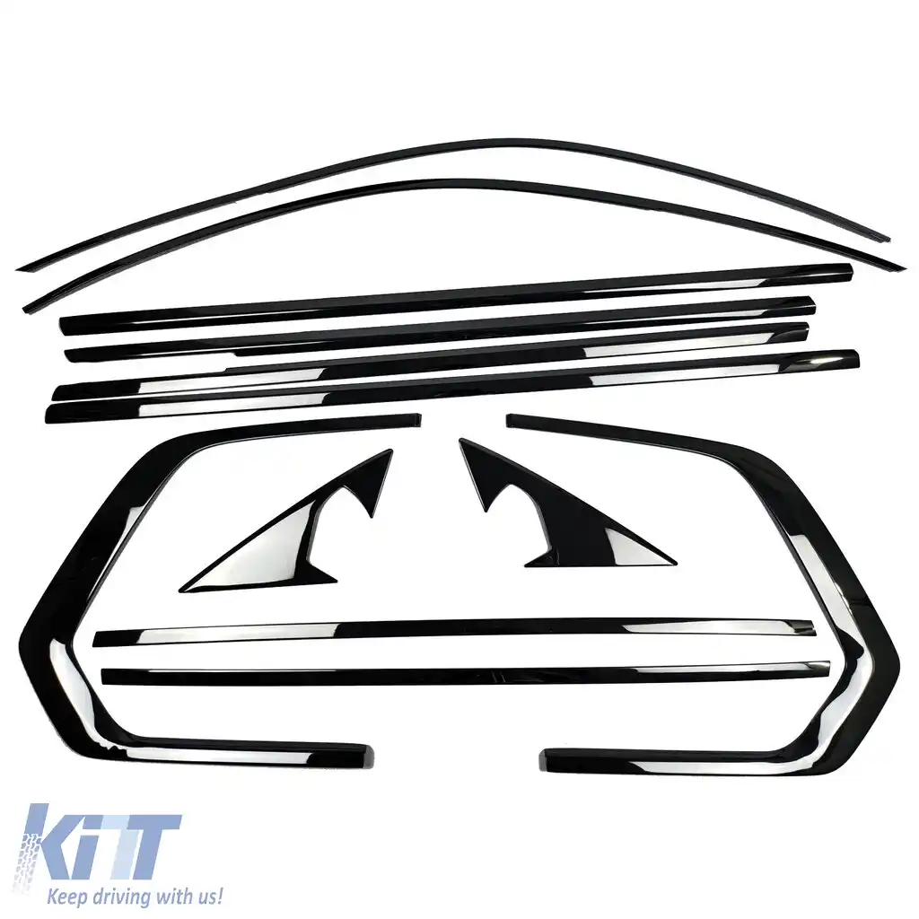 Set de mânere de linie Shadow Gloss Black potrivit pentru BMW X7 G07 din 2019-image-6202627