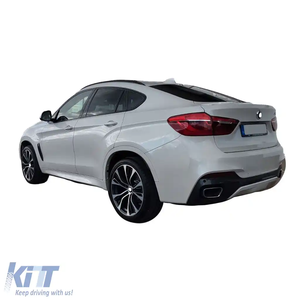 Set de mânere de linie Shadow Gloss Black potrivit pentru BMW X6 F16 14-19-image-6210771