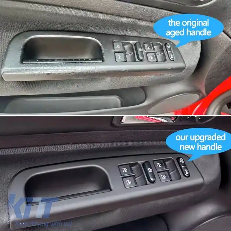 Set de mânere interioare pentru uși potrivit pentru VW Golf 4 / Passat / Skoda Superb / Seat Alhambra / Ford Galaxy 9 piese-image-6321770