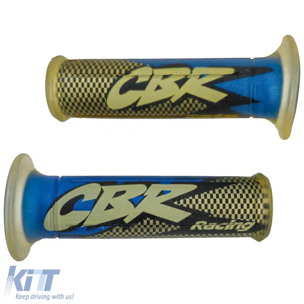 Set de manere pentru motocicletă Gripuri pentru ghidon CBR Albastru, potrivit pentru Honda CBR 125 600 900 1000 1100