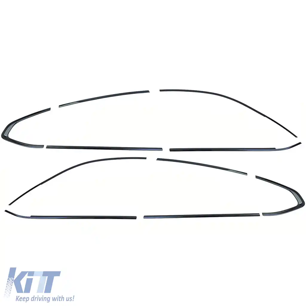 Set de margini Shadow Line Gloss Black potrivit pentru BMW X4 G02 din 2018-image-6204969