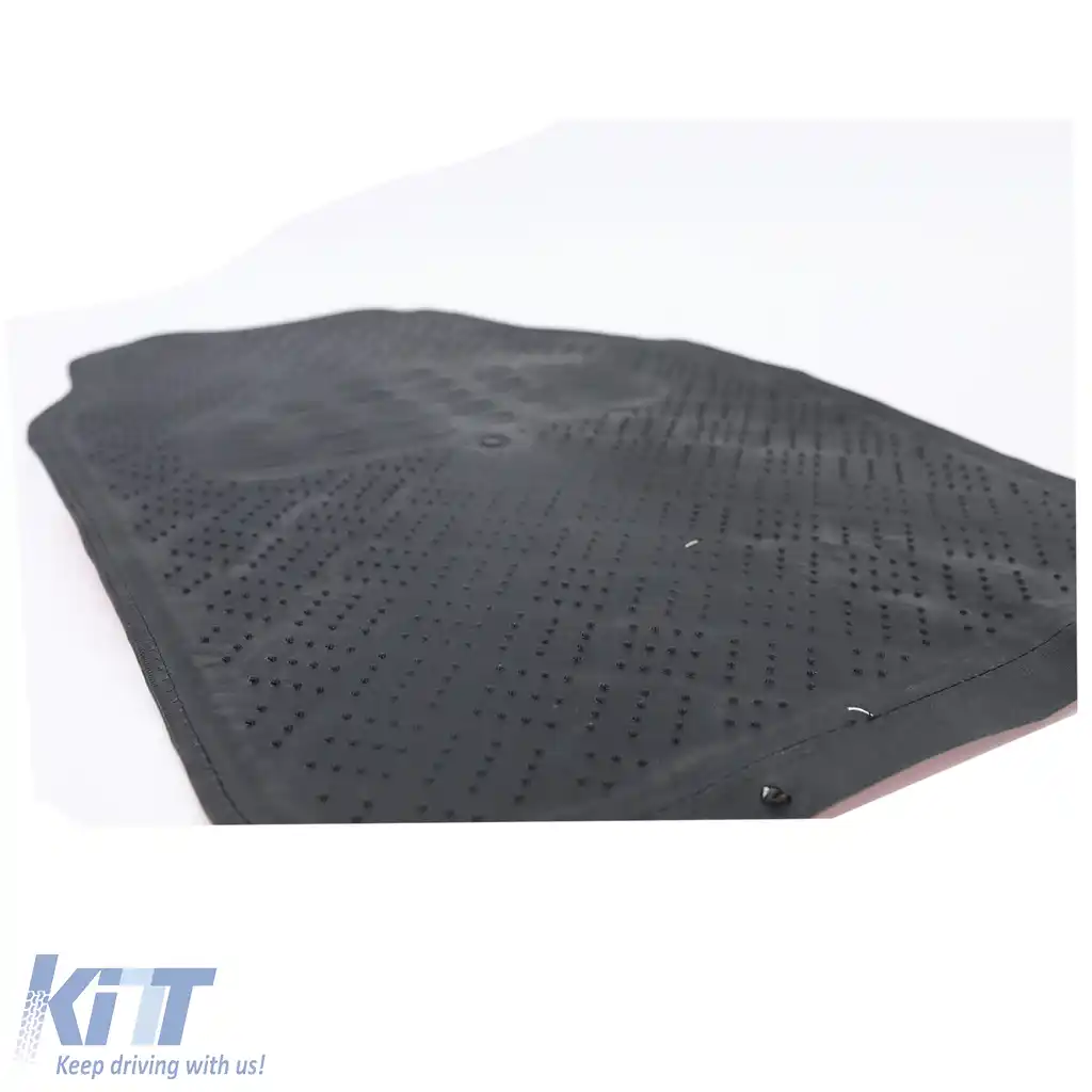 Set de mochete auto universale aspect tablă cu carouri din aluminiu flăcări 4 piese crom roșu-image-6195983