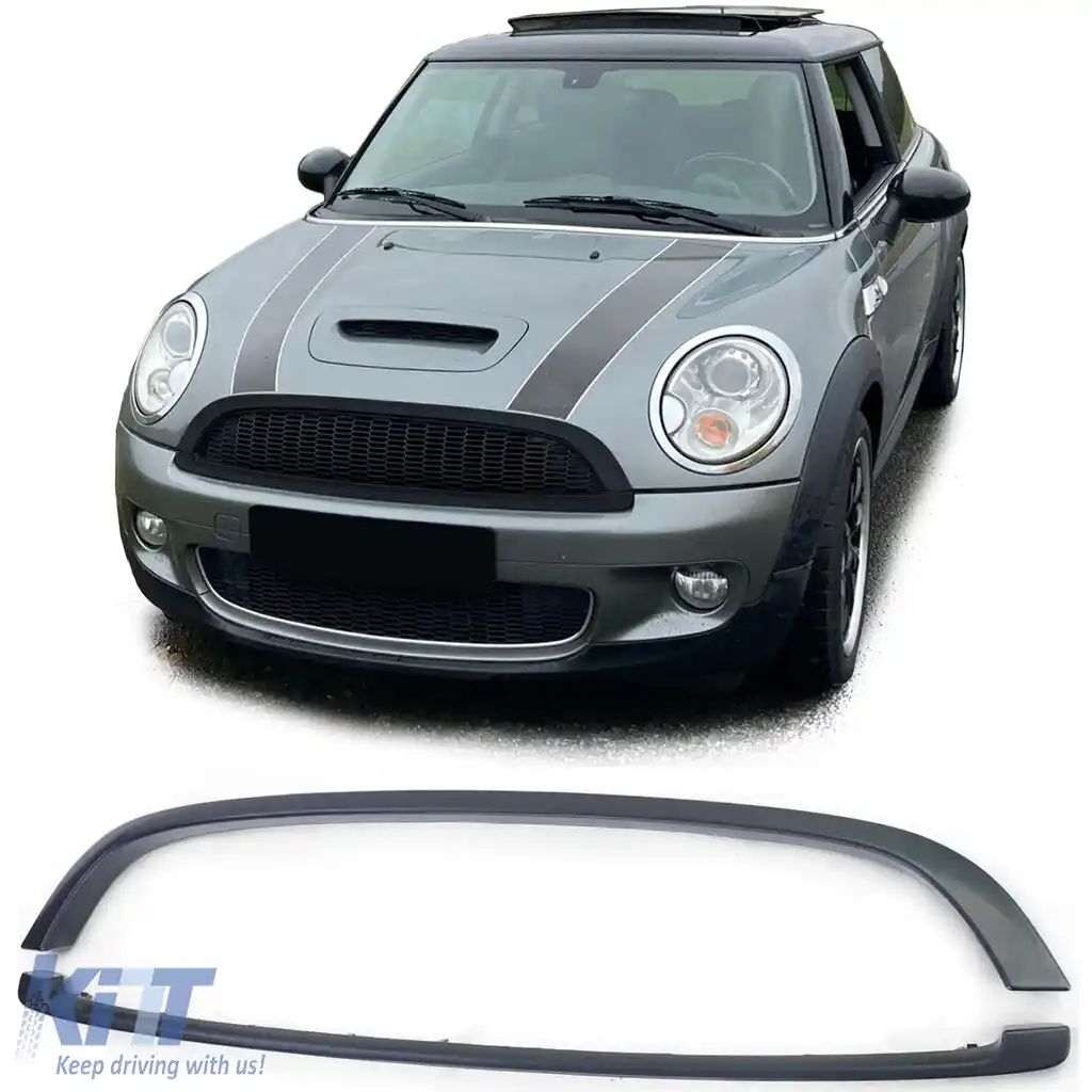 Set de ornament grilă negru mat potrivit pentru Mini One Cooper JCW R56 R57 R58 R59