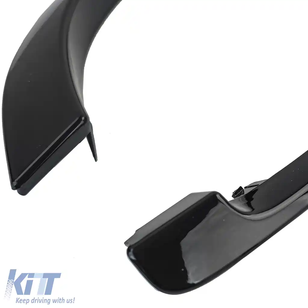 Set de ornament pentru grila radiatorului negru lucios, potrivit pentru Mini One Cooper JCW R56 R57 R58 R59-image-6201781