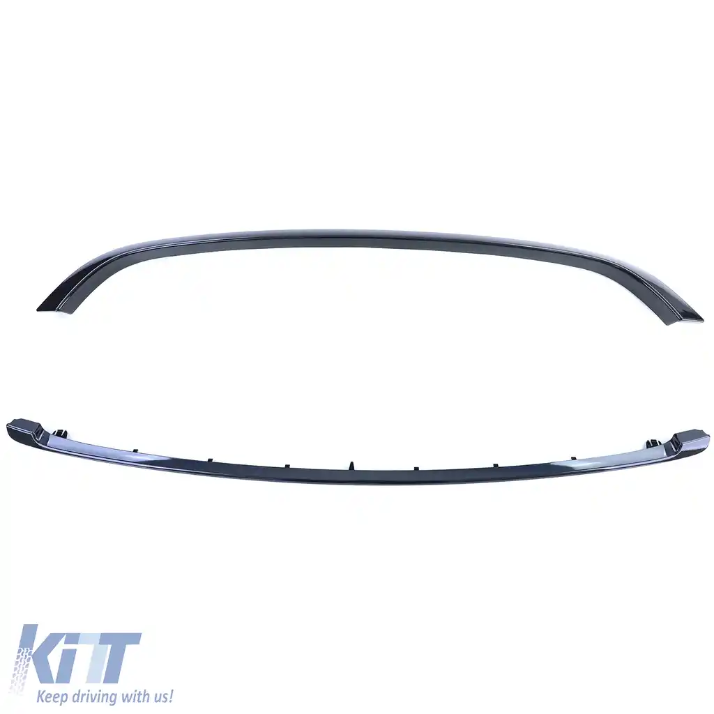 Set de ornament pentru grila radiatorului negru lucios, potrivit pentru Mini One Cooper JCW R56 R57 R58 R59-image-6201782