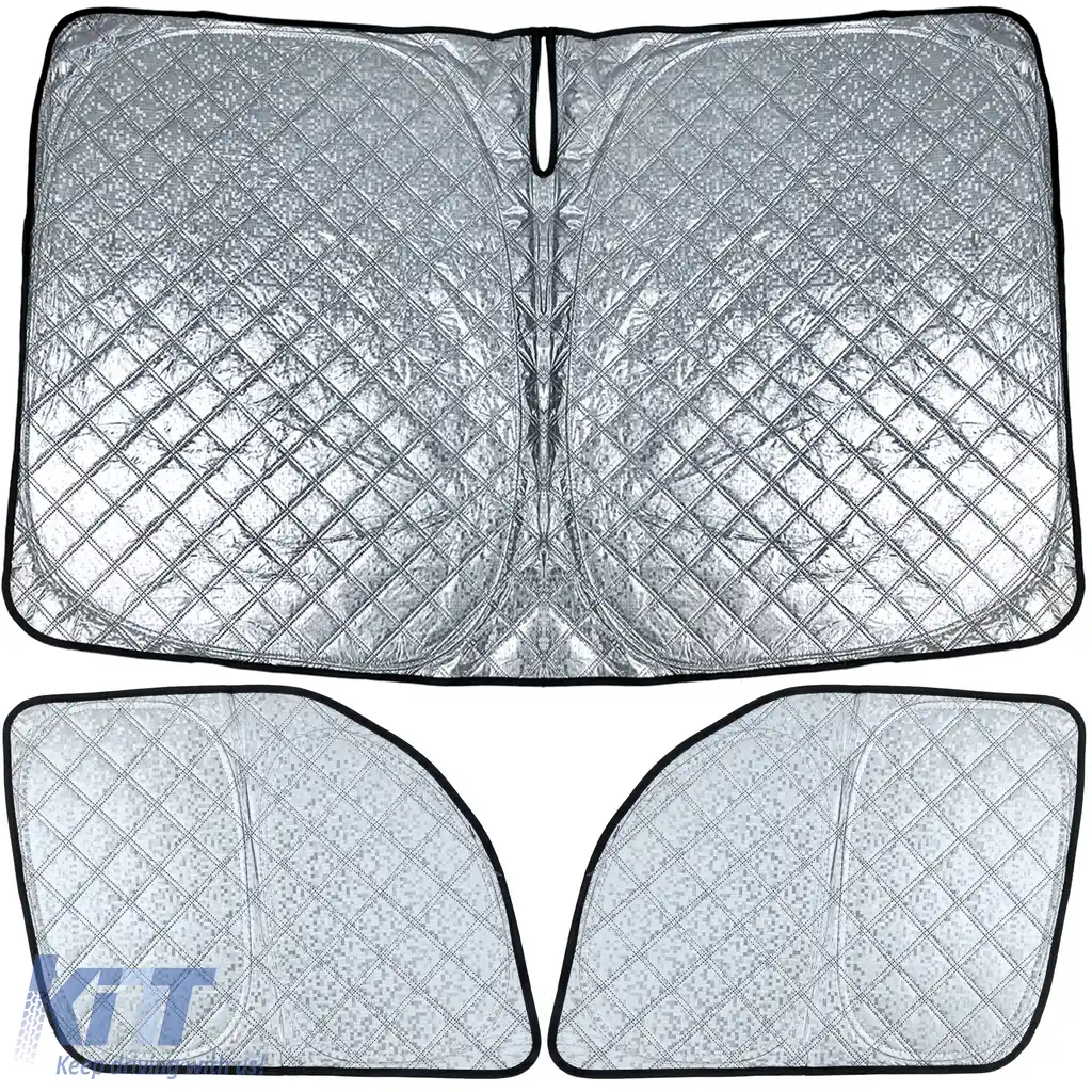 Set de parasolar blackout în 3 piese, potrivit pentru Ford Transit Custom 2018-2023-image-6207023