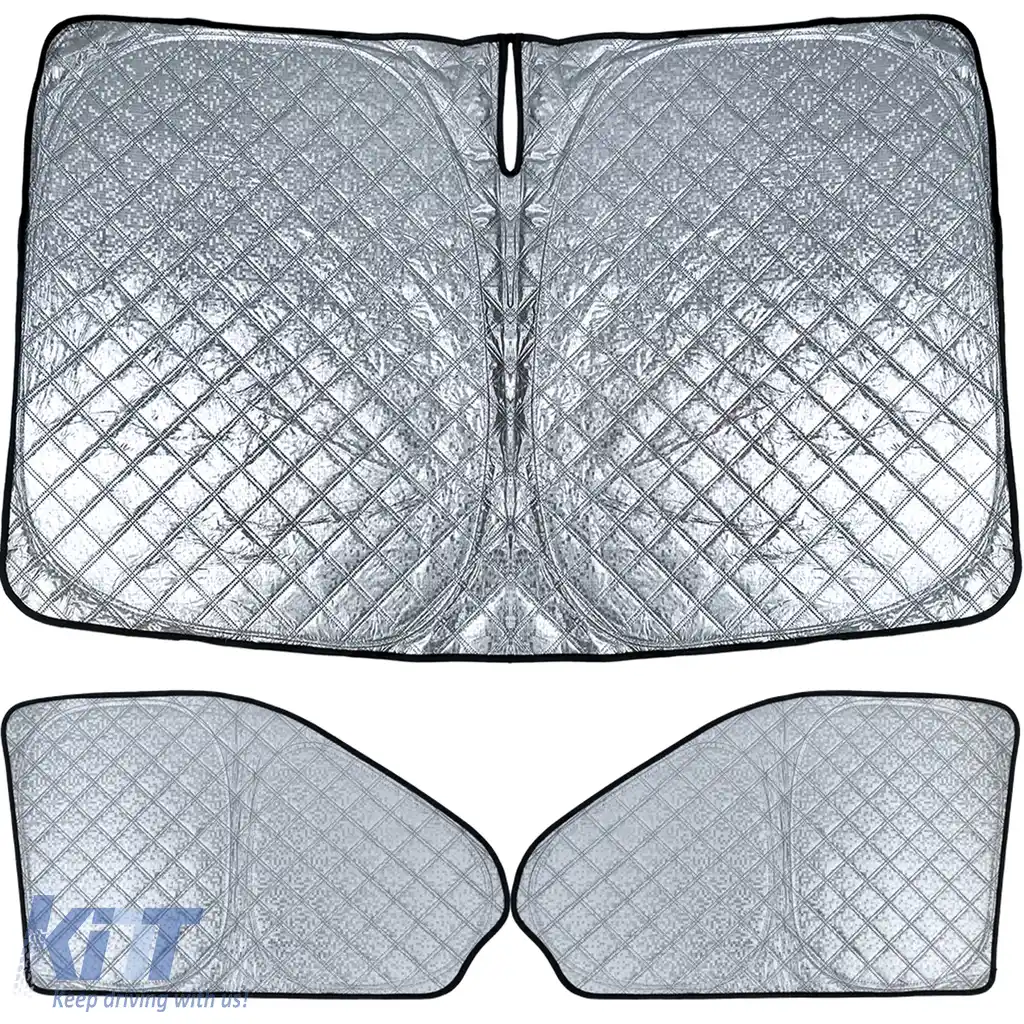 Set de parasolar blackout în 3 piese, potrivit pentru VW Bus Transporter T5 T6 2003-2019-image-6207819