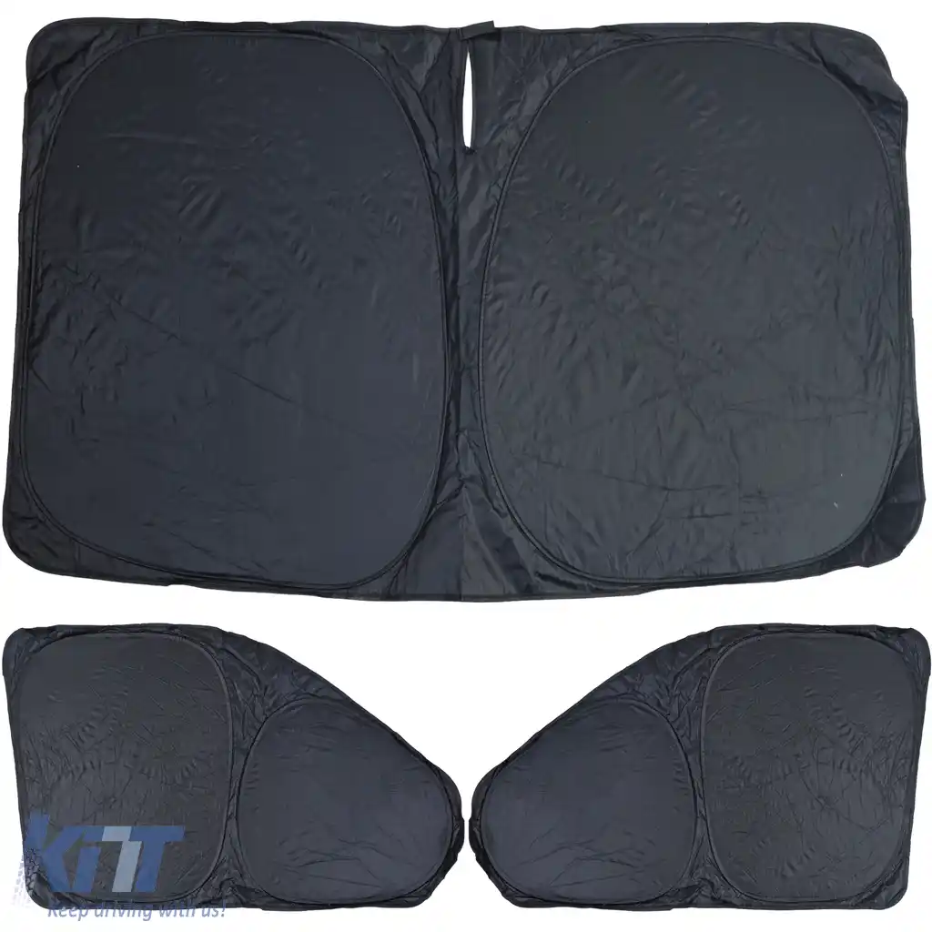 Set de parasolar blackout în 3 piese, potrivit pentru VW Bus Transporter T6.1 din 2019-image-6207831