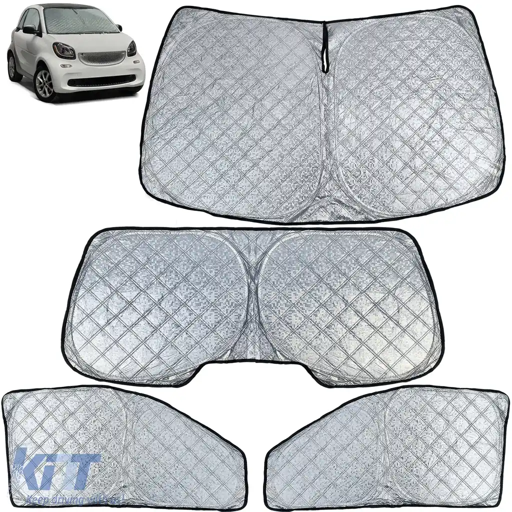 Set de parasolare blackout 4 piese, potrivit pentru Smart ForTwo 453 2014-2024