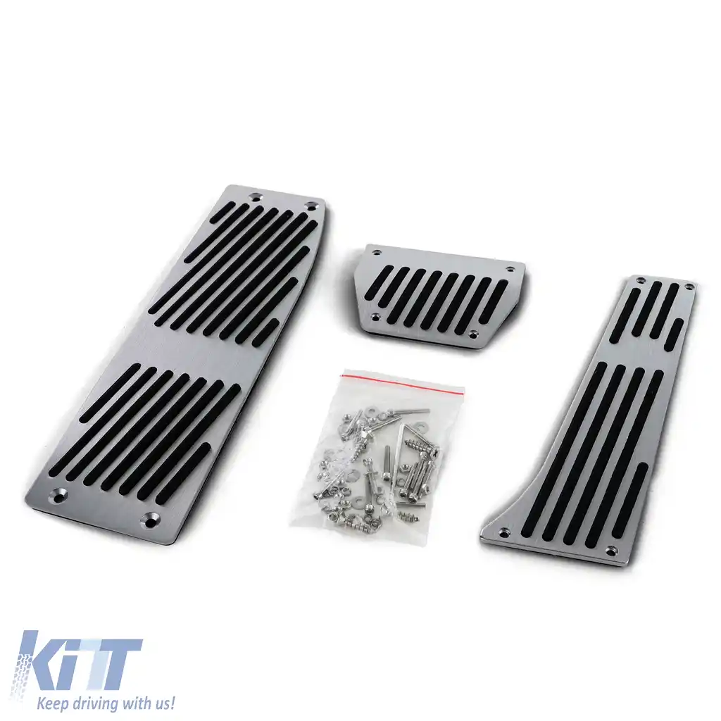 Set de pedale din aluminiu automat + suport pentru picioare potrivit pentru BMW E30 E36 E46 E90 E91 E92 E93